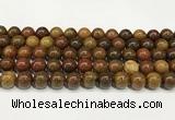 CBQ738 15.5 inches 10mm round red moss agate beads wholesale