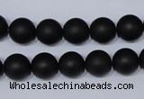 CBS04 15.5 inches 10mm round black stone beads wholesale