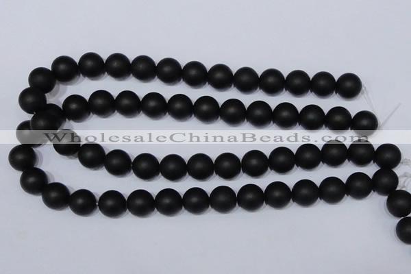 CBS04 15.5 inches 10mm round black stone beads wholesale