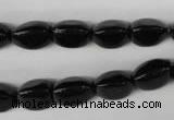 CBS212 15.5 inches 9*12mm trihedron blackstone beads wholesale