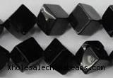 CBS225 15.5 inches 12*12mm cube blackstone beads wholesale