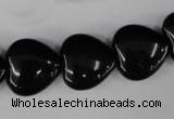 CBS233 15.5 inches 16*16mm heart blackstone beads wholesale