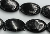 CBT10 16 inches 18*25mm oval natural biotite beads wholesale