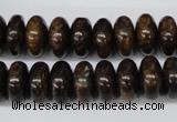 CBZ402 15.5 inches 6*12mm rondelle bronzite gemstone beads