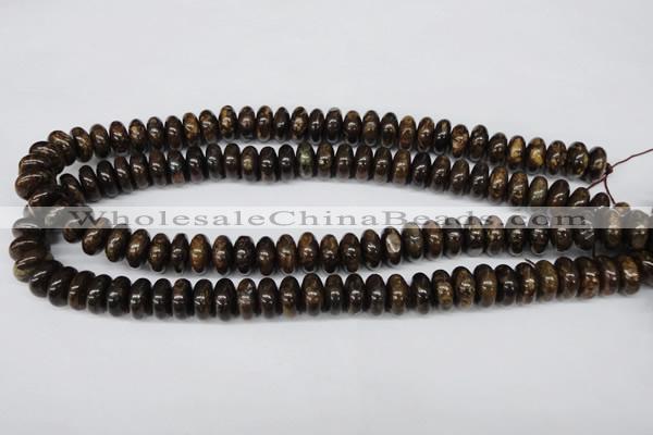 CBZ402 15.5 inches 6*12mm rondelle bronzite gemstone beads