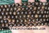 CBZ620 15.5 inches 8mm round bronzite beads wholesale