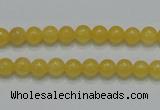 CCA03 15.5 inches 6mm round yellow calcite gemstone beads wholesale