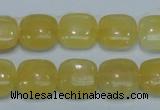 CCA12 15.5 inches 16*16mm square yellow calcite gemstone beads