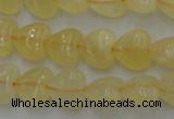 CCA22 15.5 inches 8*8mm heart calcite gemstone beads wholesale