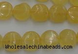 CCA28 15.5 inches 8mm flat round calcite gemstone beads wholesale