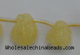 CCA33 Top-drilled 12*16mm nuggets calcite gemstone beads wholesale