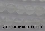 CCA353 15.5 inches 8mm round white calcite beads wholesale