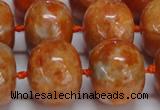 CCA461 15.5 inches 15*20mm rondelle orange calcite gemstone beads