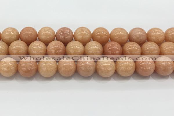 CCA520 15.5 inches 18mm round peach calcite gemstone beads wholesale