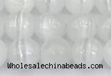 CCA528 15 inches 8mm round white calcite beads wholesale