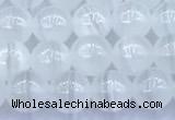 CCA540 15 inches 6mm round white calcite beads