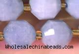 CCB1001 15 inches 9*10mm faceted aquamarine beads