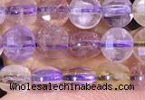 CCB1053 15 inches 4mm faceted coin ametrine beads