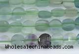 CCB1136 15 inches 4mm faceted coin fluorite beads