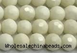 CCB1210 15 inches 6mm faceted round ivory jasper beads