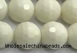 CCB1213 15 inches 12mm faceted round ivory jasper beads