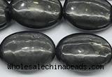 CCB1223 15 inches 10*14mm oval shungite gemstone beads