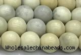 CCB1296 15 inches 8mm round ivory jasper beads