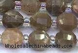 CCB1301 15 inches 7mm - 8mm faceted moonstone beads