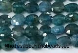 CCB1390 15 inches 4mm faceted coin apatite beads