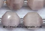 CCB1536 15 inches 11mm - 12mm faceted kunzite gemstone beads