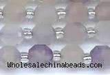 CCB1565 15 inches 5mm - 6mm faceted lavender amethyst beads