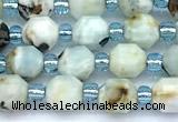 CCB1570 15 inches 5mm - 6mm faceted larimar gemstone beads