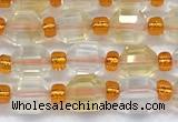 CCB1579 15 inches 5mm - 6mm faceted citrine gemstone beads