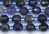 CCB1596 15 inches 5mm - 6mm faceted iolite gemstone beads