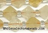 CCB1604 15 inches 10mm faceted citrine gemstone beads