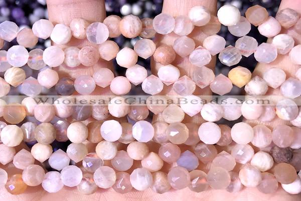 CCB1633 15 inches 6mm faceted teardrop moonstone beads