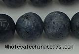 CCB457 15.5 inches 18mm round blue coral beads wholesale