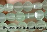 CCB513 15.5 inches 4mm coin green aventurine beads wholesale