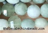 CCB619 15.5 inches 6mm faceted coin jade gemstone beads