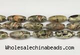 CCB785 15.5 inches 15*38mm - 16*40mm rice ocean agate beads