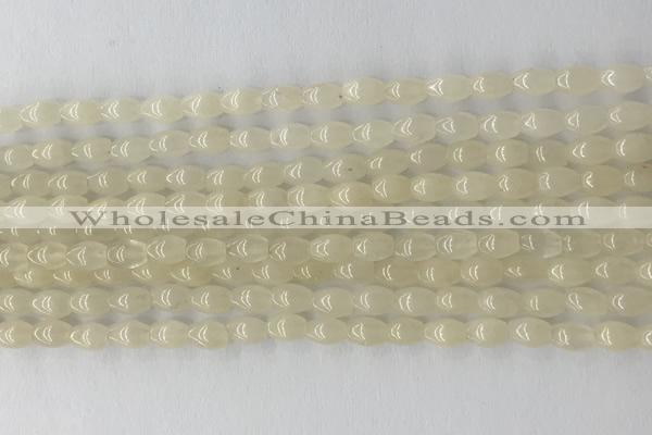 CCB804 15.5 inches 4*6mm rice gemstone beads wholesale