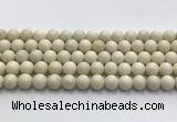 CCB823 15.5 inches 10mm round ivory jasper gemstone beads wholesale