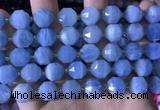 CCB853 15.5 inches 11*12mm faceted aquamarine beads wholesale