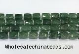 CCB890 11*15mm-12*16mm faceted cuboid strawberry quartz  beads wholesale