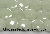 CCB904 15.5 inches 8*8mm faceted square luminous beads