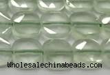 CCB906 15.5 inches 8*8mm faceted square prehnite beads