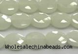 CCB919 15.5 inches 6*8mm faceted oval luminous beads