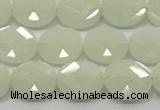 CCB933 15.5 inches 8*10mm faceted oval luminous beads