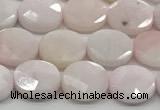 CCB937 15.5 inches 8*10mm faceted oval pink opal beads