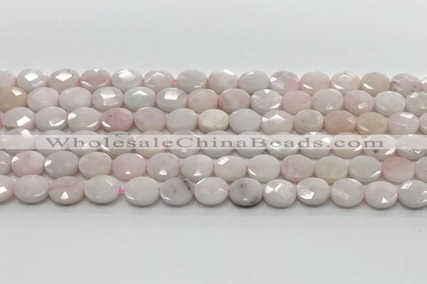 CCB937 15.5 inches 8*10mm faceted oval pink opal beads